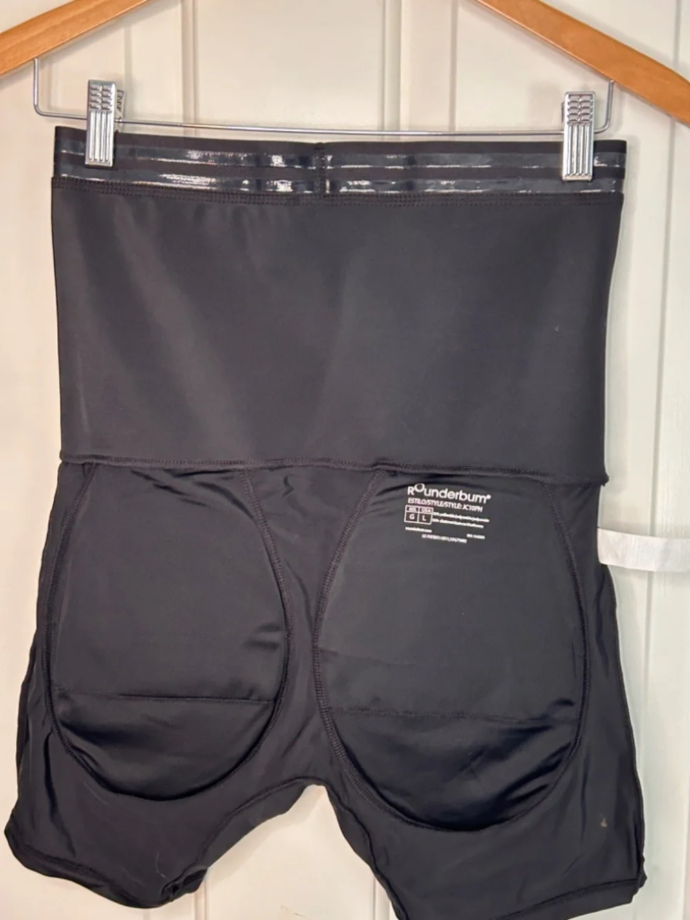 Mens Rounderbum Slim Fit and Lift Body Shaper High Waisted Shorts - Large